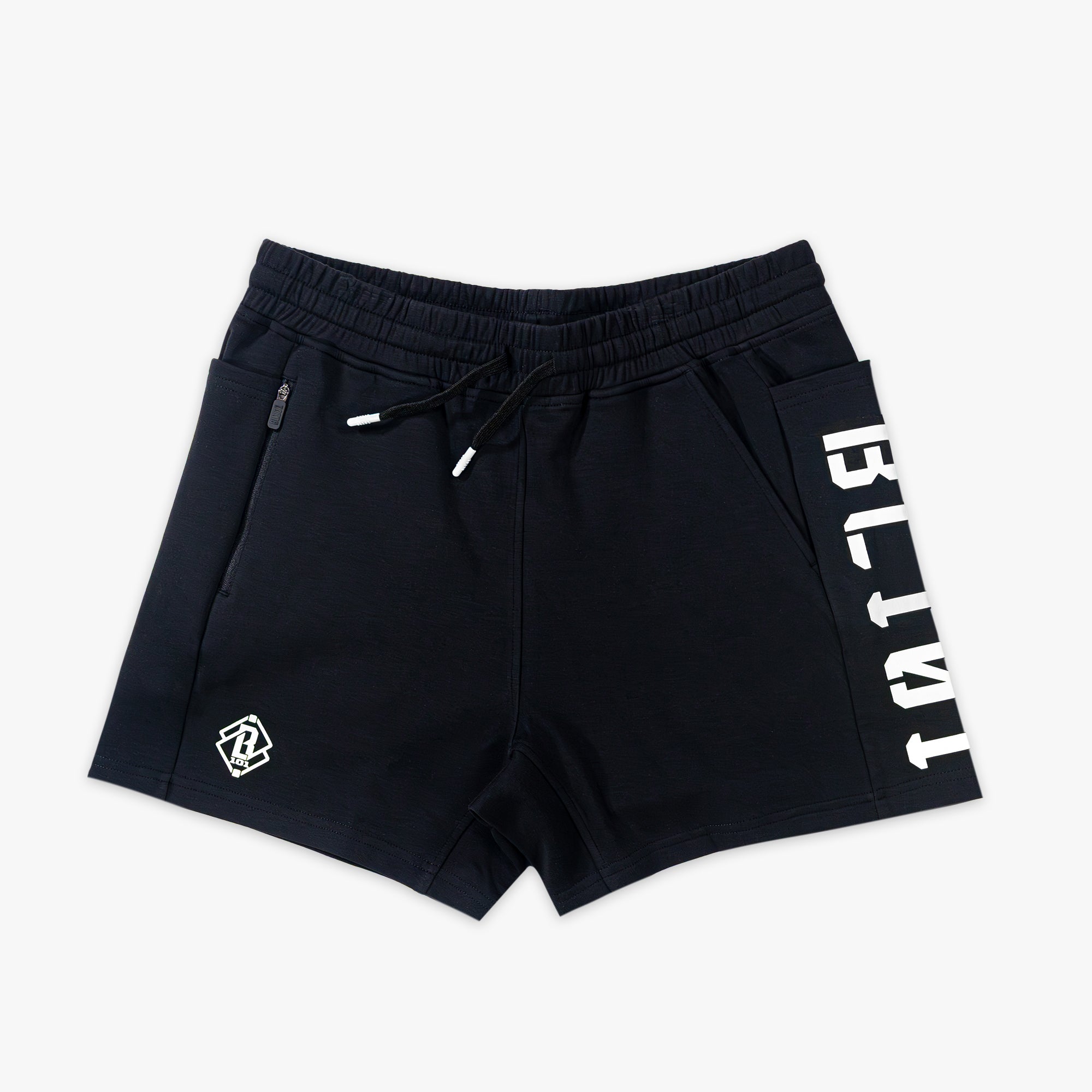 Diamond Relaxed Fit Sweatshorts - Black/White