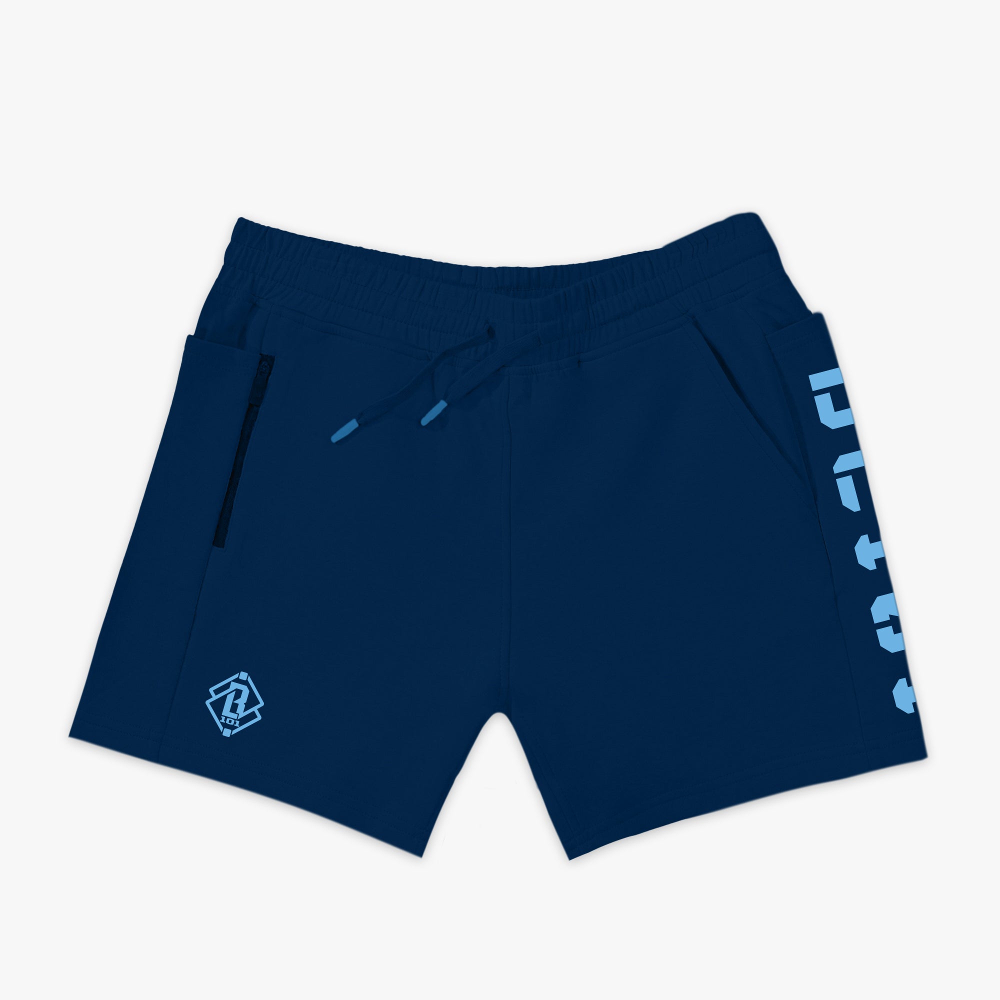 Diamond Relaxed Fit Sweatshorts - Navy/Light Blue