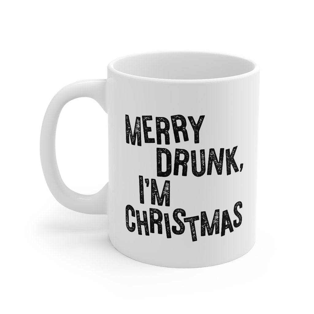 Merry Drunk I'm Christmas Coffee Mug