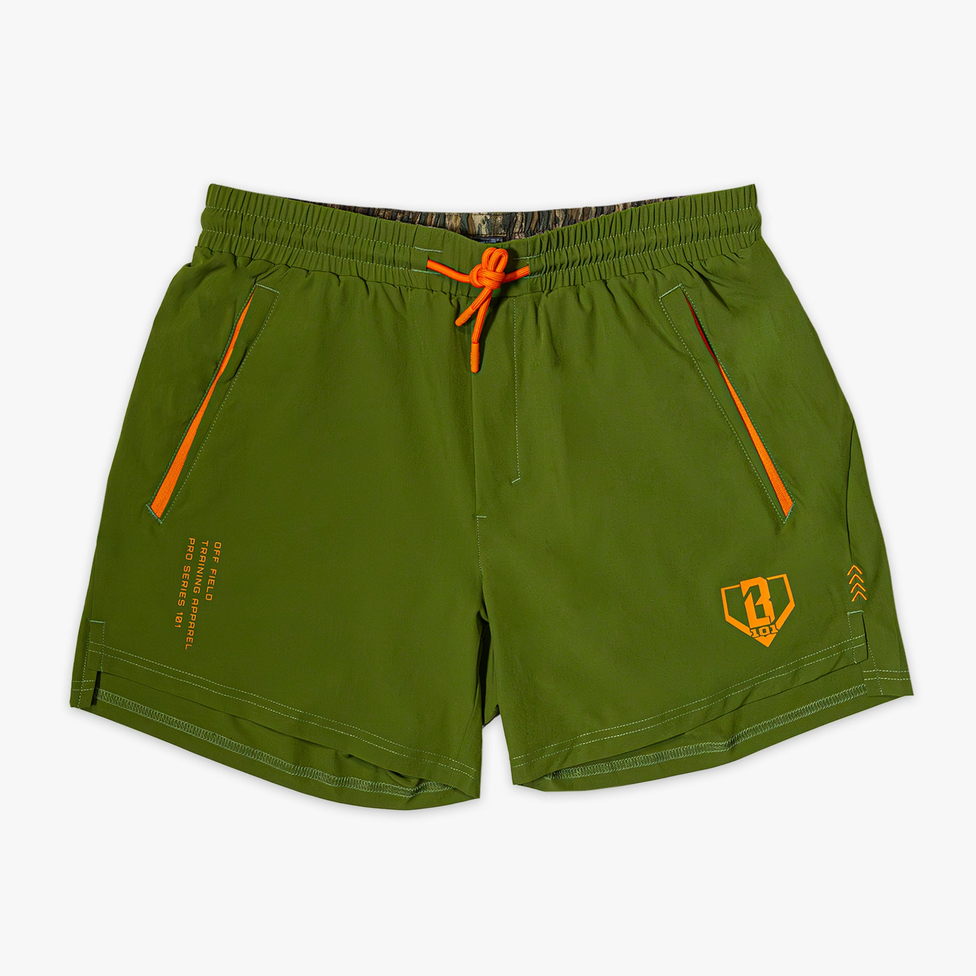 Realtree Pro Series Shorts V2 with Liner - Olive Green/Legacy